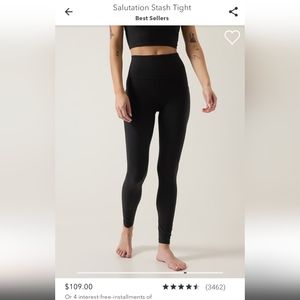 Athleta Salutation Stasher Tights